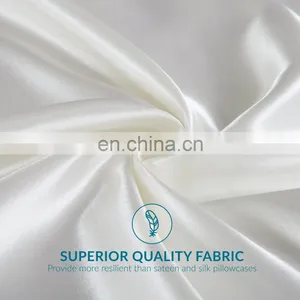 Luxury Machine Washable Comfort Polyester Silky Smooth Pillowcase For Adults thumbnail-7