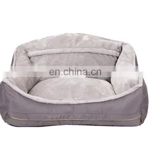 Orthopedic Plush Ped Bed Warming Pet Sofa With Removable Cover for Dogs & Cats Available in Multiple Colors & Styles thumbnail-6