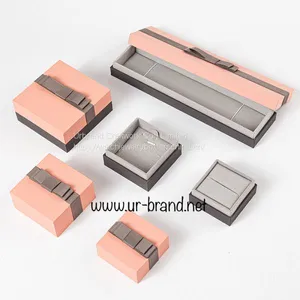 Custom Paper Box With Lid，Bowknot Jewelry Box, Ribbon Box, Ring Box, Necklace Box, Bracelet Box thumbnail-4