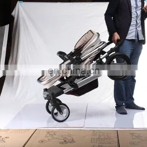 Top Quality Cheap High View Travel Luxury 3 in 1 Baby Stroller With Carseat thumbnail-4