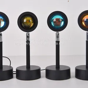 Cheap Price Button Atmosphere Night Projector Rainbow Funky Floor Projector Lamp Sunrise Sunset thumbnail-4