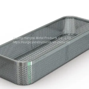 Sterilisation Basket -super Fine Mesh – Various Sizes Stainless Steel Instrument Trays thumbnail-1