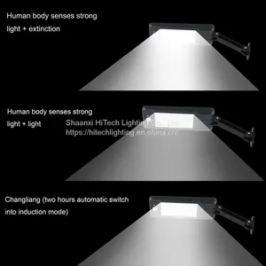 Remote Control LED Solar Street Light Radar PIR Motion Sensor Wall Timing Lamp Waterproof For Garden Yard thumbnail-3