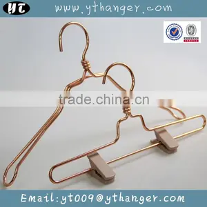 HA6918 Luxury Metal Hanger Durable Copper Wire Coat Hanger Quality Choice thumbnail-2