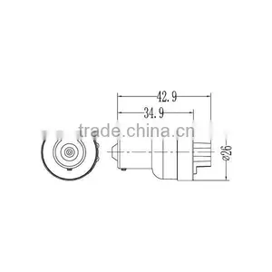 DF-2301 12v LED Reverse Light With Beep Warning Alarm thumbnail-2