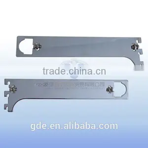250mm Metal Chrome Double Purpose Shelf Holder for Oval Tube thumbnail-1