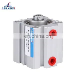 SDA Bore12-25mm SDA12 SDA16 SDA20 SDA25 Female/male Thread Magnet Double Acting Compact Square Thin Small Air Pneumatic Cylinder thumbnail-2