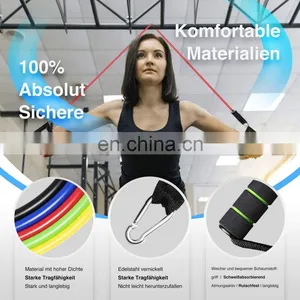 Home Fitness Equipment Resistance Bands Exercise Vitality Elastic Pull Ropes for Indoor Strength Training thumbnail-4