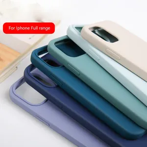 Waterproof Shockproof All Inclusive Soft Cover Liquid Silicone Mobile Phone Case Packaging for IPhone 7 8 X Xr 12 13 14 Pro Max thumbnail-1