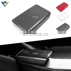 Center Console Cover Arm Rest Covering ABS Car Central Armrest Box Protective Cover for Tesla Model 3/Y thumbnail-1