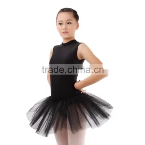 Beijing Plant Wholesale Graceful 3 Layers Girls Black Ballet Performance Tutus thumbnail-1