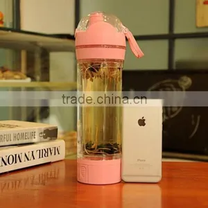 2 in 1 Plastic Water Bottle With Mobile Holder 2 in 1 Gym Bottle thumbnail-2