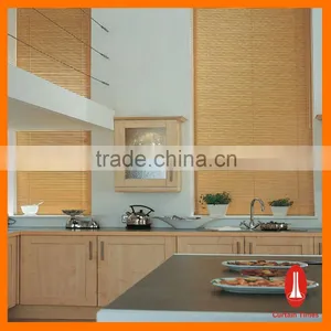 Curtain Times Manual and Motorized Wood Woven Blinds for Kitchen thumbnail-1
