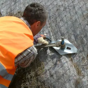 Manufacturer High Tensile G.I Steel Wire Mesh Woven Technique Bending for Rockfall Netting Underground Mining Slope Stability thumbnail-4