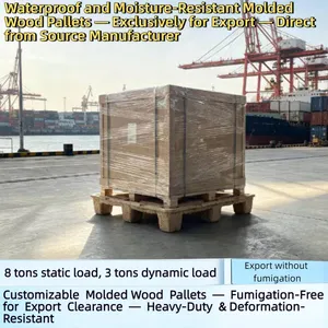 High-Strength, Nail-Free, Splinter-Free Molded Wood Pallets — Specialized for Warehousing and Logistics thumbnail-3