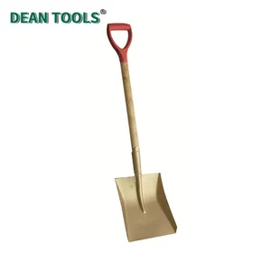 Non-Sparking Square Shovel for Petrochemical Tank Cleaning Aluminum Bronze Head Anti-Corrosion With Straight Blade and Comfort D-Grip Handle thumbnail-4