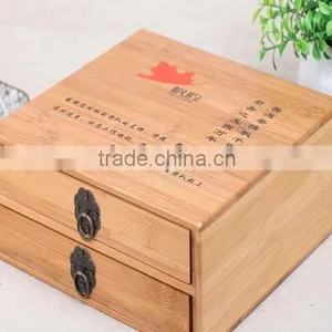 Unfinished Wooden Tea Box, Tea Packaging Box, Tea Storage Box thumbnail-2