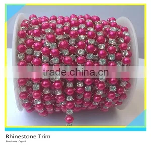Fashion 888 Crystal Rhinestone Trims For Shoes 2 Rows Cup Chain 10 Yards 1 Roll thumbnail-3