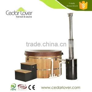 2016 Wholesale High Quality Outdoor Round Wood Fired Hot Tub Bathtub thumbnail-1