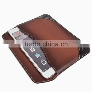 High Grade Leather Wallet Case for Ipad Mini thumbnail-4