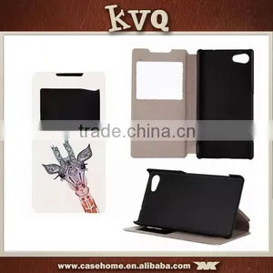 Painted PU Leather Case Cover For Sony Xperia Z5 Compact Premium thumbnail-5