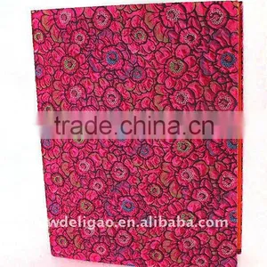 Colored Crepe Flower Pattern Cloth Wrapping Ring Binder Desktop File Folder for Office Stationery Cardboard thumbnail-1