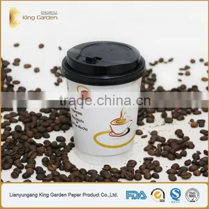 PE Coated Paper Cup Printed With Lids thumbnail-4