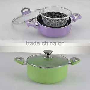 2016 Aluminium Best Sale New Design Non Stick Casserole High Quality Casserole Sauce Pot Set thumbnail-2