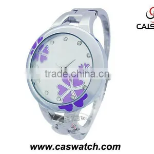 Alloy Floral Bangle Watch Ladies thumbnail-1