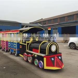 Amusement Park Trackless Train for Children Fun in Public Garden thumbnail-4