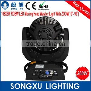 Colorful Lights 108x3w Led Zoom Moving Head Wash Led Moving Lights thumbnail-4