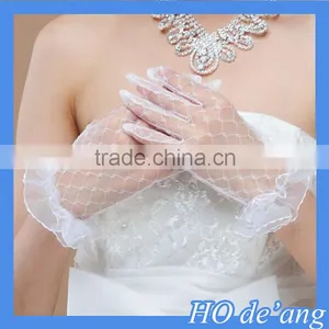 Hogift New Arrival Applique Lace Bridal Glove Wedding Accessory thumbnail-1