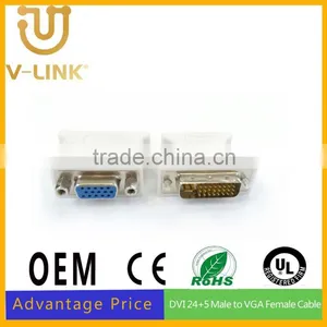 Factory Price Male Dvi to Female hd 15pin Vga Adapter for TV thumbnail-1