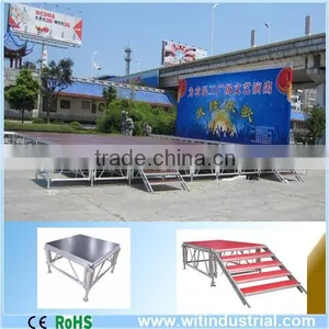 4ft X4ft(1.22x1.22) Aluminum Frame Adjustable Stage Platform thumbnail-1