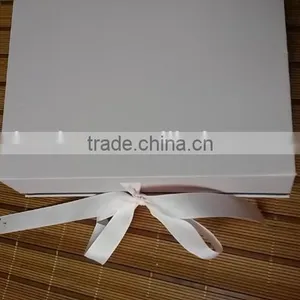 2016 High Quality Paper Box for Cosmetic Packaging/Gift Packaging With Silk Tie thumbnail-3