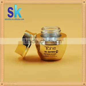 30g Glass Jar With Screw Top Lid Glass Jar With Lid Gold Glass Jar thumbnail-3