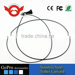 2016 Newest go Pro Accessories 24 Inch Stainless Steel Tether Lanyard for GoPro Hero Camera thumbnail-3