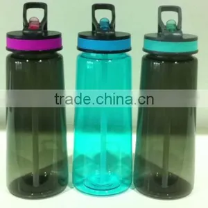 Easy Carry Sports Bottle Tritan Bottle 650ml 700ml With Ice Stick and Straw thumbnail-6