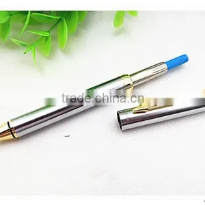 MT-01-Business Gifts Logo Pen, Heavy Sliver White Metal Ballpen thumbnail-4