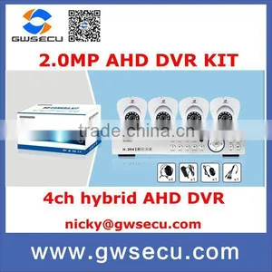 H.264 4ch 1080P Ahd Cctv Dvr Kits Cctv Security Camera Kit for Home Security System Cms Free Software thumbnail-1