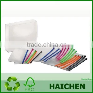 Plastic Pvc Zip Bag a4 File/a5 File/zip Poly Bag thumbnail-2