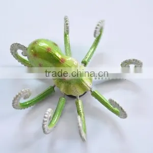 4 Inch Plastic Glitter Surface 0ctopus Shapes Fridge Magnet for Tourism, Ornaments Gift Craft thumbnail-3