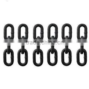 Black Painted Welded Link Chain thumbnail-1