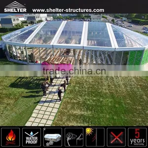 30x30m Big Transparent Pvc Mixed Party Tents for Outdoor Wedding and Party thumbnail-1