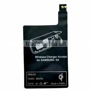 Charging Receiver QI Standard Wireless Charger Pad Receiver For Samsung S4, Receiver China Factory Price thumbnail-3