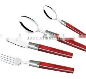 Stainless Steel Flatware With Colored Handle T072 thumbnail-1