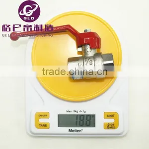 GLD 5PCS/LOT Hot Sale 1/4" Double Male Ball Valve External Thread ,brass Ball Valve ,copper Valve , thumbnail-4