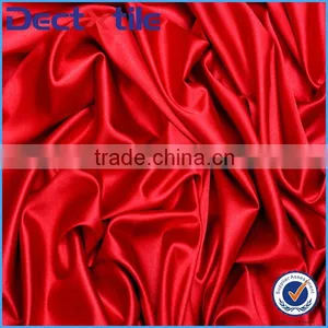 Bright Red Colored Satin Fabric for Long Red Satin Evening Gown thumbnail-1