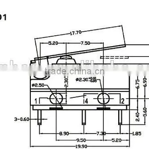 G9 Sealed Subminiature Micro Switch IP67 thumbnail-1