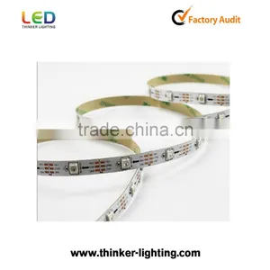 Advertising Lamp WS2812B Led Strips IC Chip Programmable Led Digital Flexible Strip With 5v Built in 144LED/M Smd 5050 Green thumbnail-5